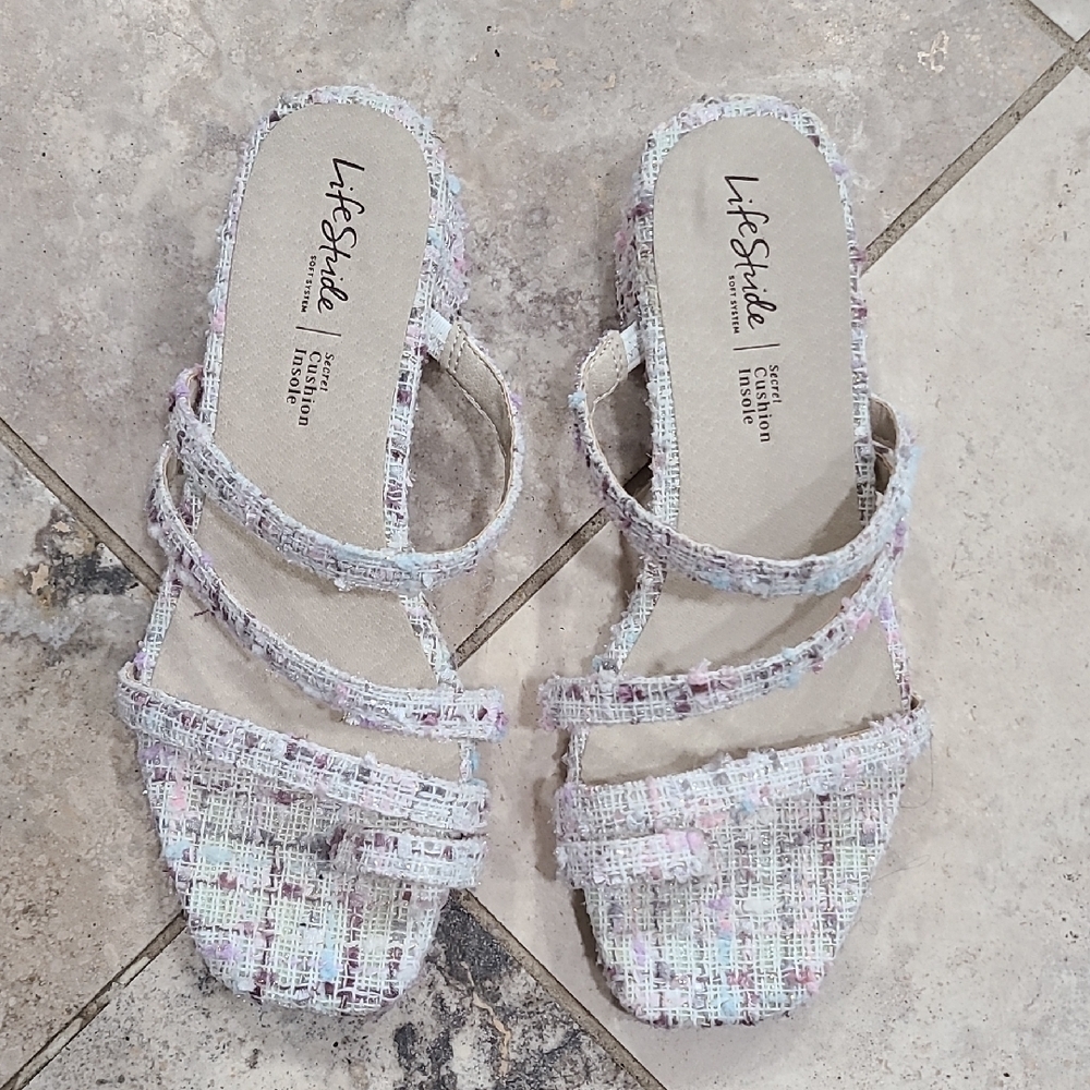 Life Stride Women's Pastel Strappy Sandals
